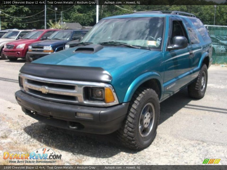 1996 Chevrolet Blazer LS 4x4 Teal Green Metallic / Medium Gray Photo #3