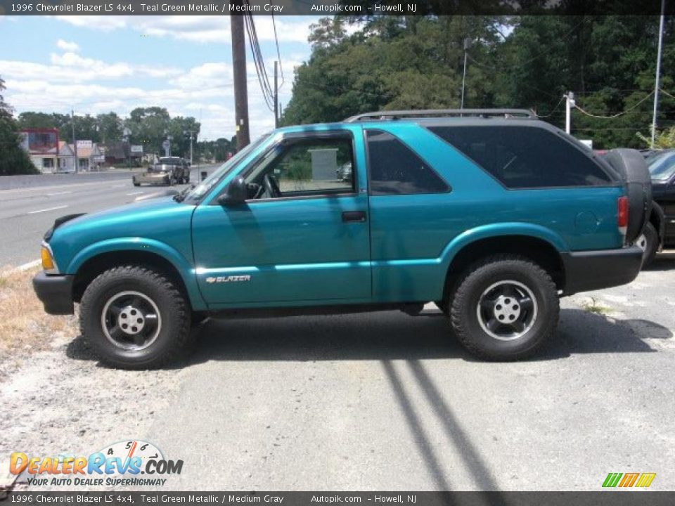 1996 Chevrolet Blazer LS 4x4 Teal Green Metallic / Medium Gray Photo #4