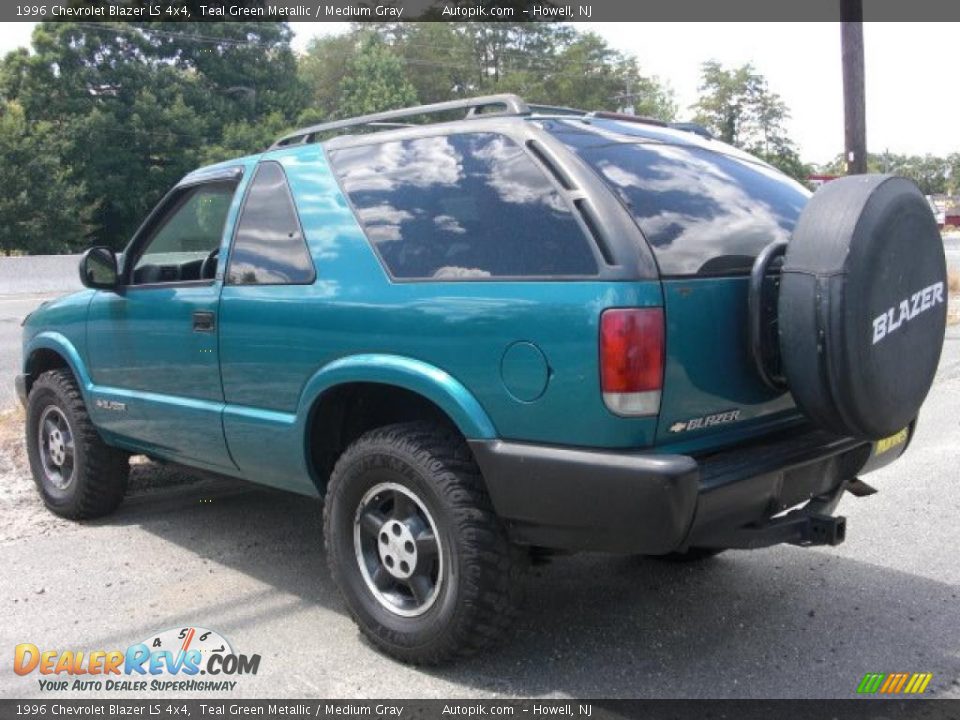 1996 Chevrolet Blazer LS 4x4 Teal Green Metallic / Medium Gray Photo #5