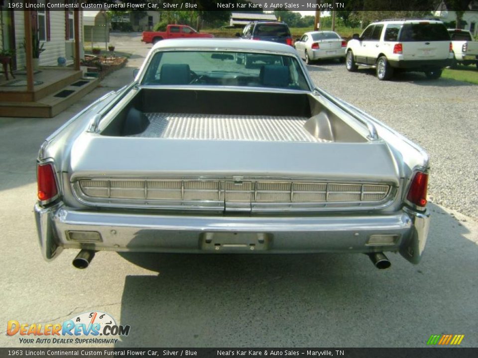 1963 Lincoln Continental Custom Funeral Flower Car Silver / Blue Photo #6