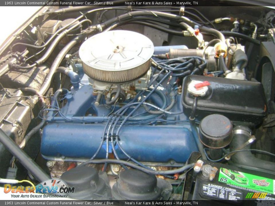 1963 Lincoln Continental Custom Funeral Flower Car Silver / Blue Photo #11