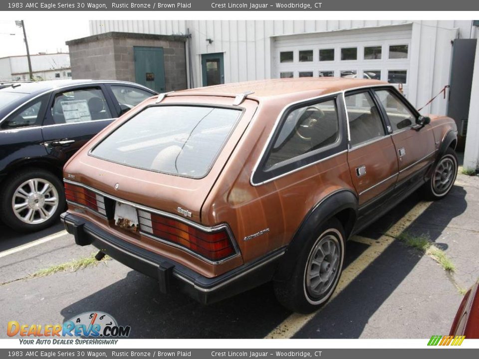 1983 AMC Eagle Series 30 Wagon Rustic Bronze / Brown Plaid Photo #4