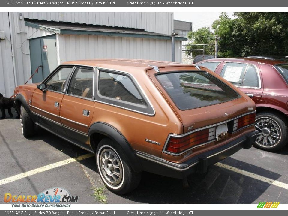 1983 AMC Eagle Series 30 Wagon Rustic Bronze / Brown Plaid Photo #6