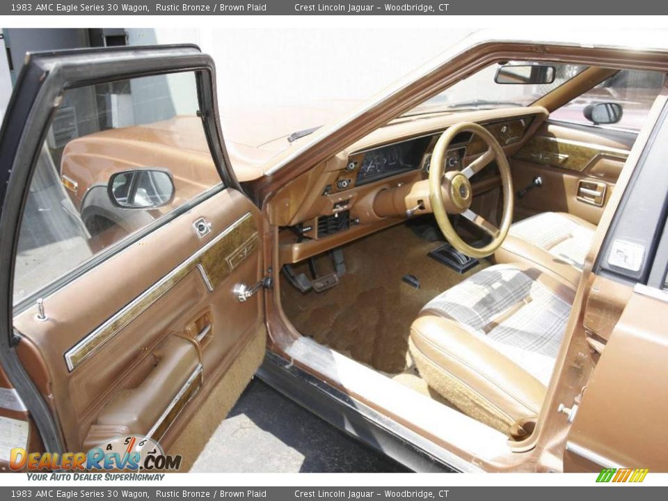 1983 AMC Eagle Series 30 Wagon Rustic Bronze / Brown Plaid Photo #7