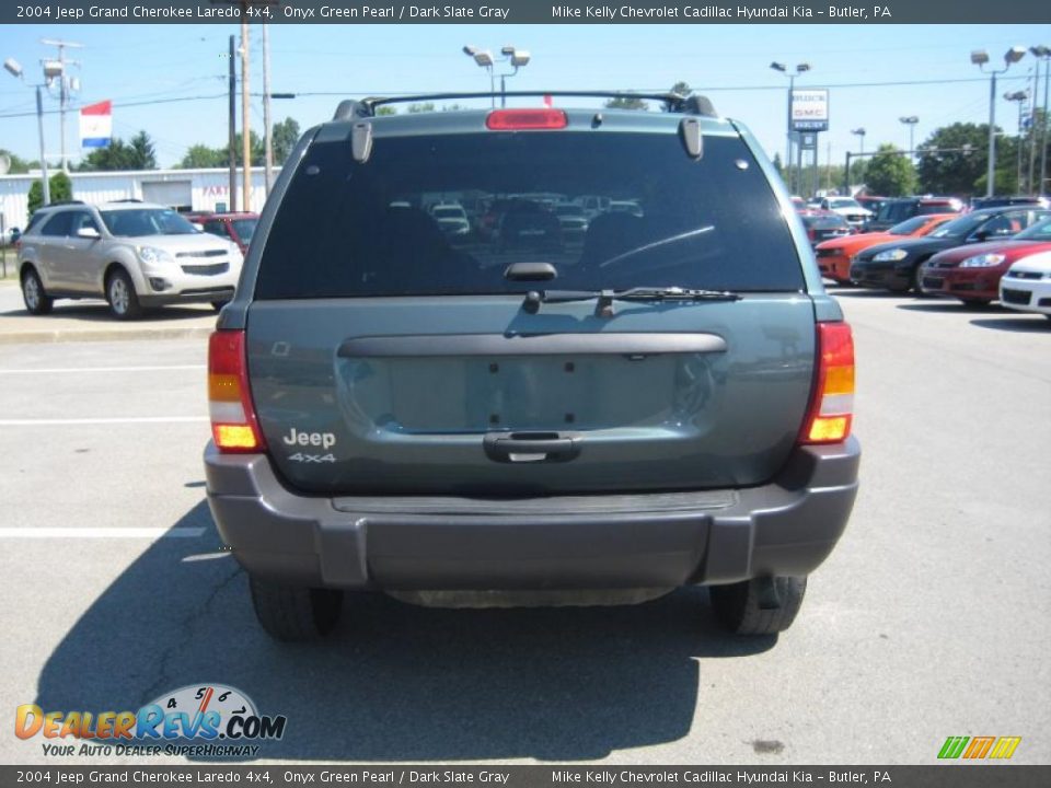 2004 Jeep Grand Cherokee Laredo 4x4 Onyx Green Pearl / Dark Slate Gray Photo #4