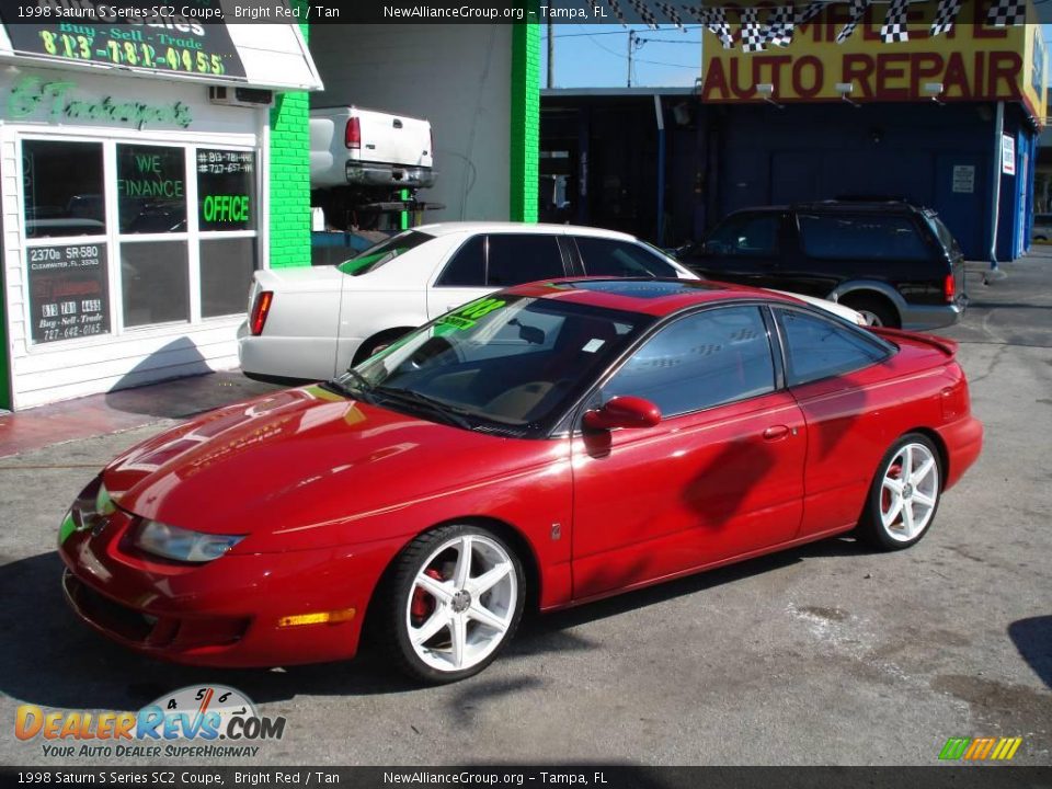 1998 Saturn S Series SC2 Coupe Bright Red / Tan Photo #1