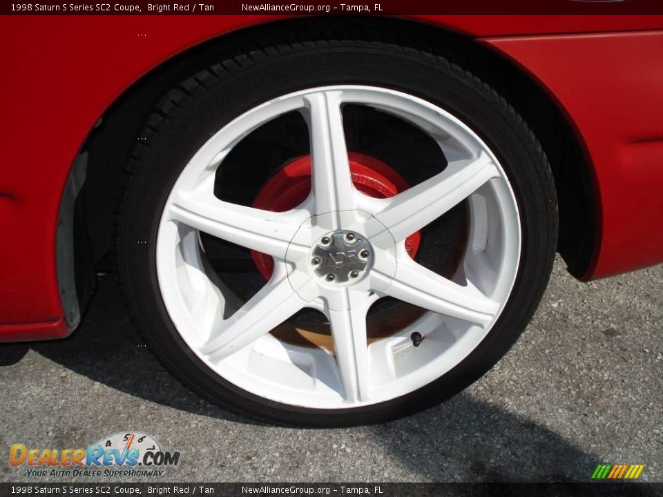 1998 Saturn S Series SC2 Coupe Bright Red / Tan Photo #7
