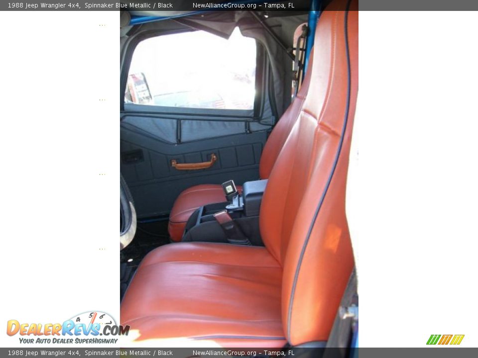 1988 Jeep Wrangler 4x4 Spinnaker Blue Metallic / Black Photo #9