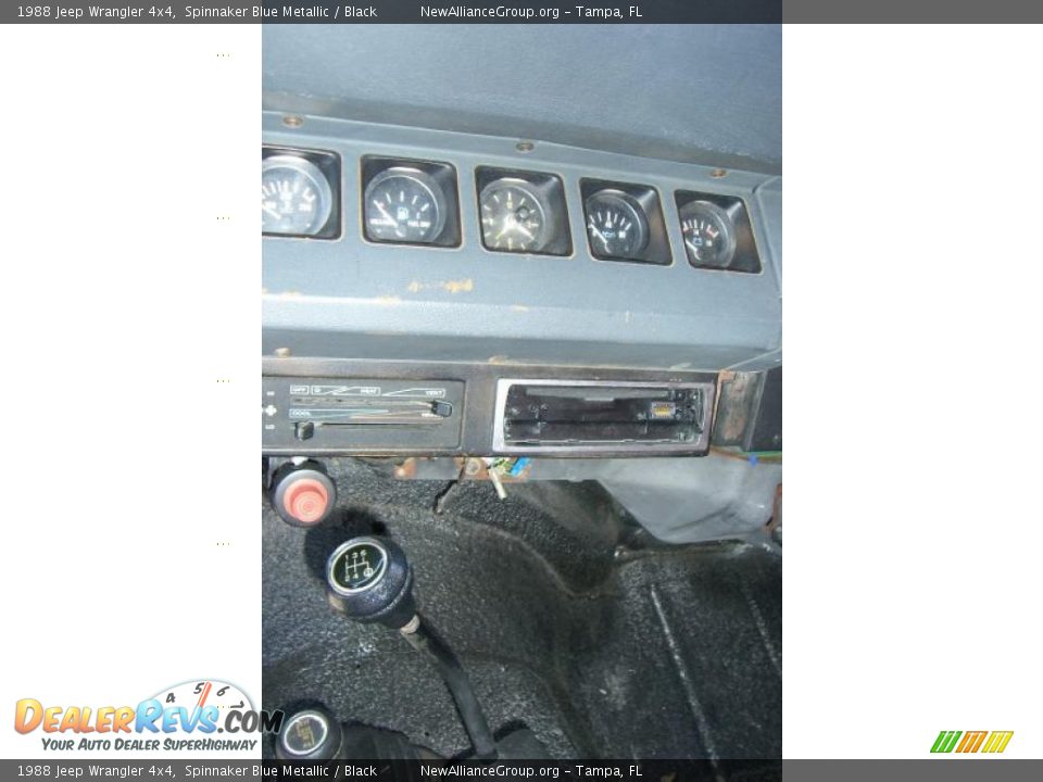 1988 Jeep Wrangler 4x4 Spinnaker Blue Metallic / Black Photo #10