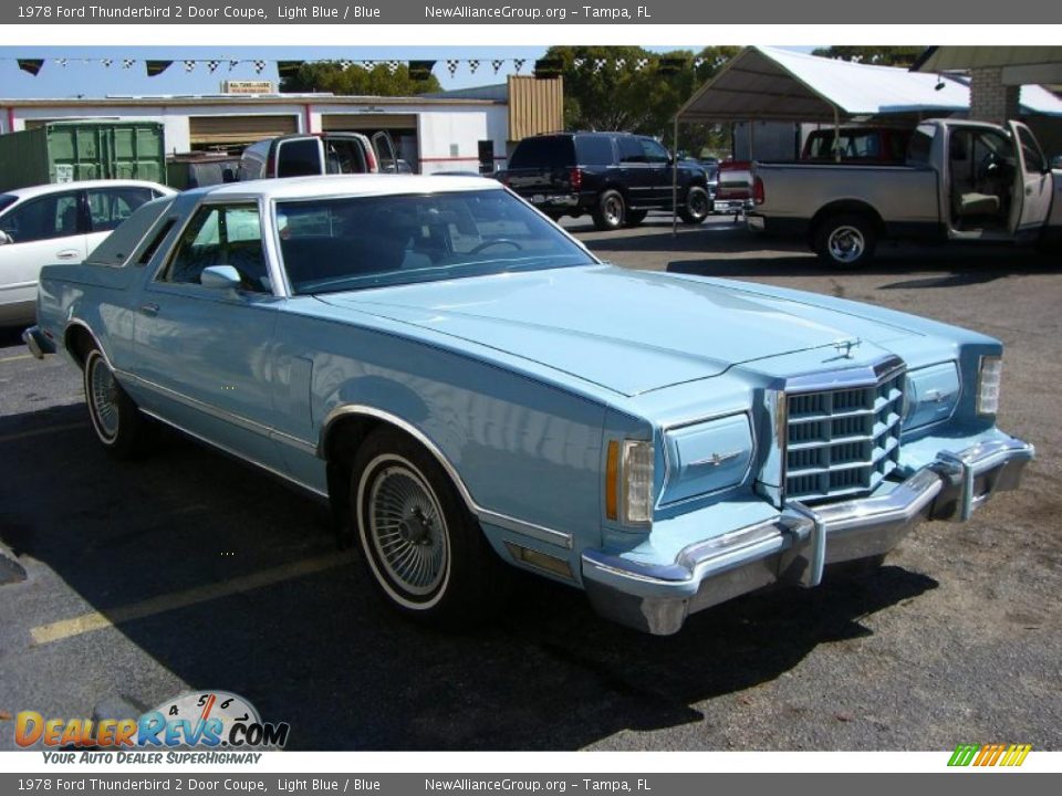 1978 Ford Thunderbird 2 Door Coupe Light Blue / Blue Photo #3