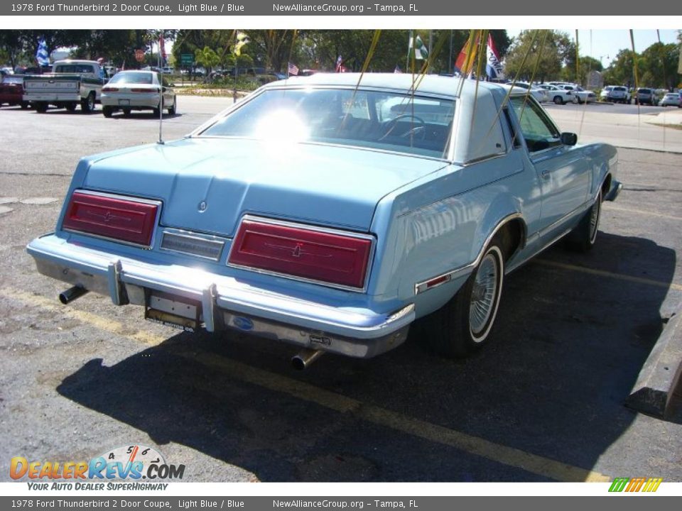 1978 Ford Thunderbird 2 Door Coupe Light Blue / Blue Photo #4
