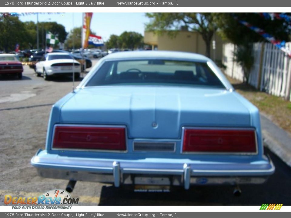 1978 Ford Thunderbird 2 Door Coupe Light Blue / Blue Photo #5