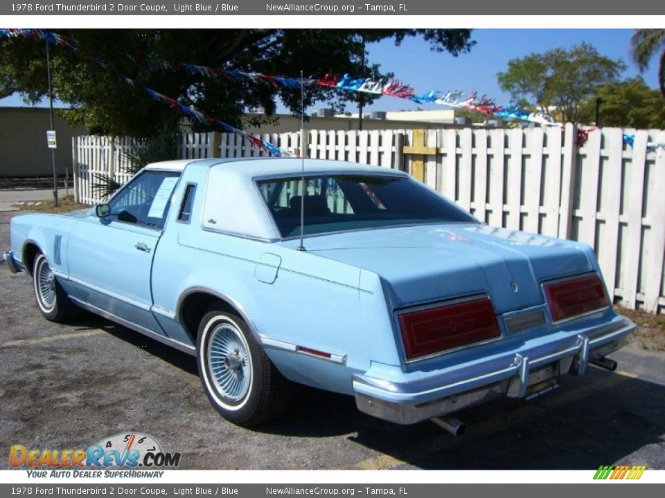 1978 Ford Thunderbird 2 Door Coupe Light Blue / Blue Photo #6