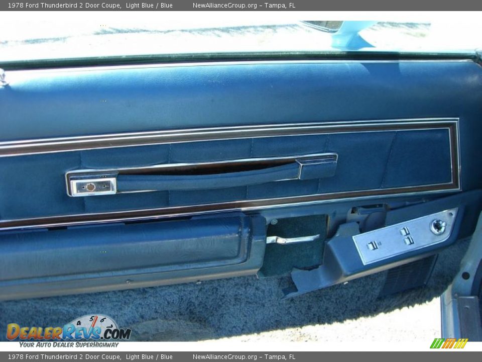 1978 Ford Thunderbird 2 Door Coupe Light Blue / Blue Photo #7
