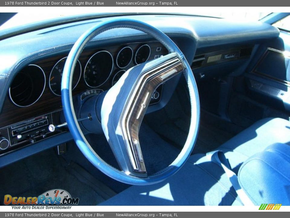 1978 Ford Thunderbird 2 Door Coupe Light Blue / Blue Photo #8