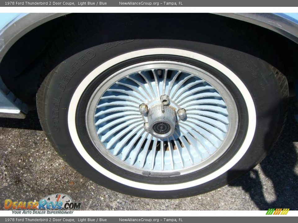 1978 Ford Thunderbird 2 Door Coupe Light Blue / Blue Photo #10