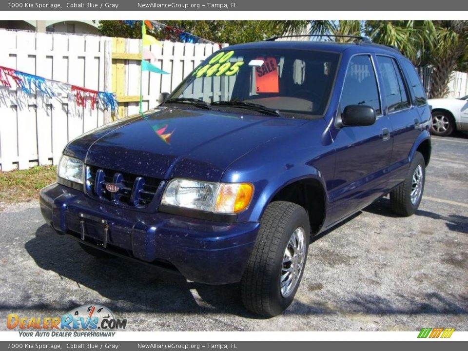 2000 Kia Sportage Cobalt Blue / Gray Photo #1