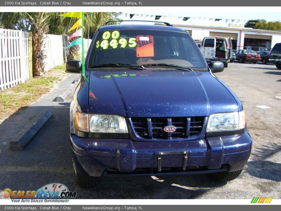 2000 Kia Sportage Cobalt Blue / Gray Photo #3