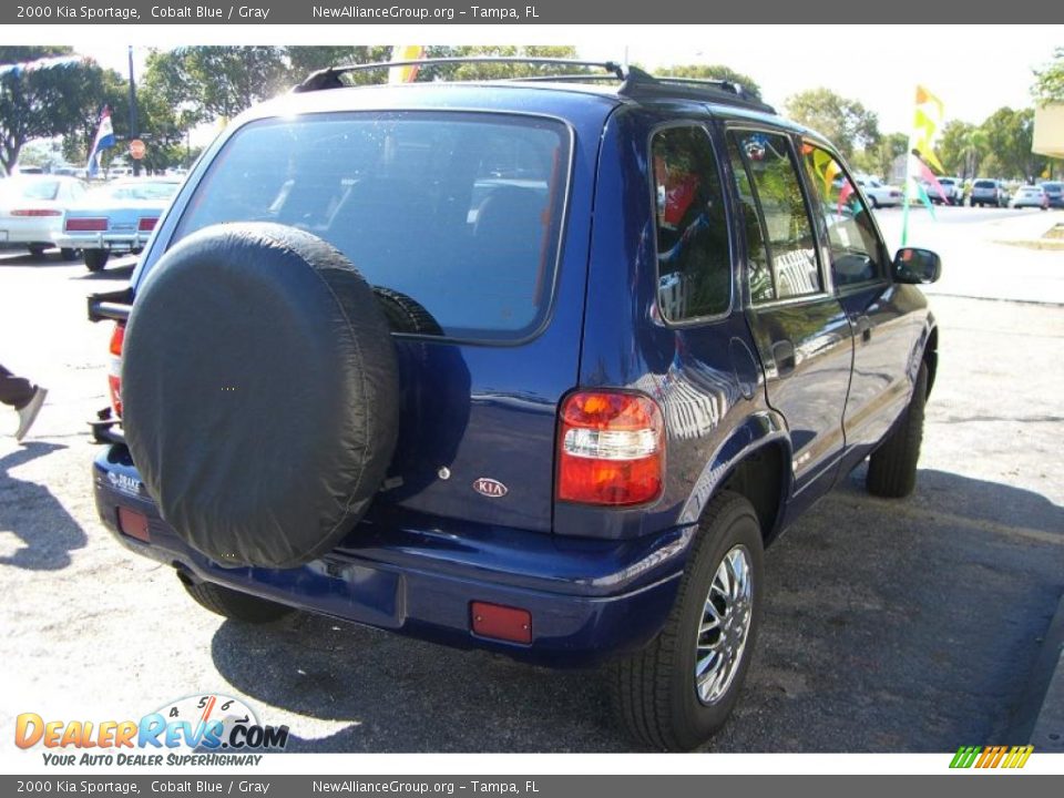 2000 Kia Sportage Cobalt Blue / Gray Photo #5