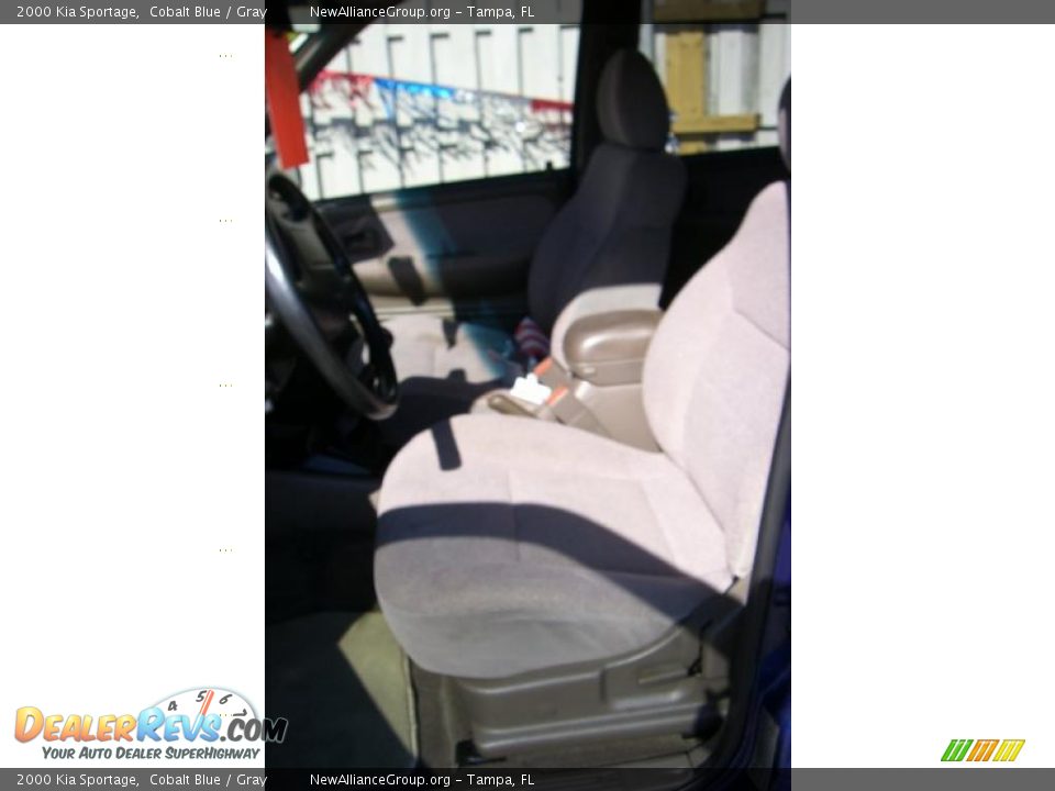 2000 Kia Sportage Cobalt Blue / Gray Photo #8