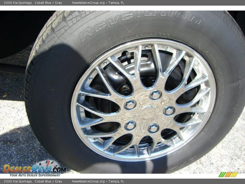 2000 Kia Sportage Cobalt Blue / Gray Photo #10