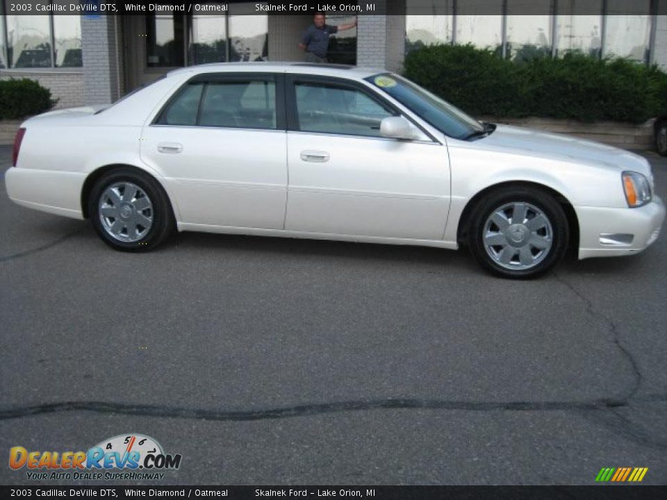 2003 Cadillac DeVille DTS White Diamond / Oatmeal Photo #1