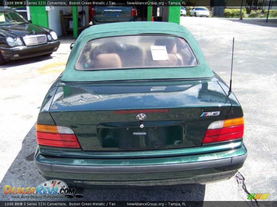 1998 BMW 3 Series 323i Convertible Boston Green Metallic / Tan Photo #6