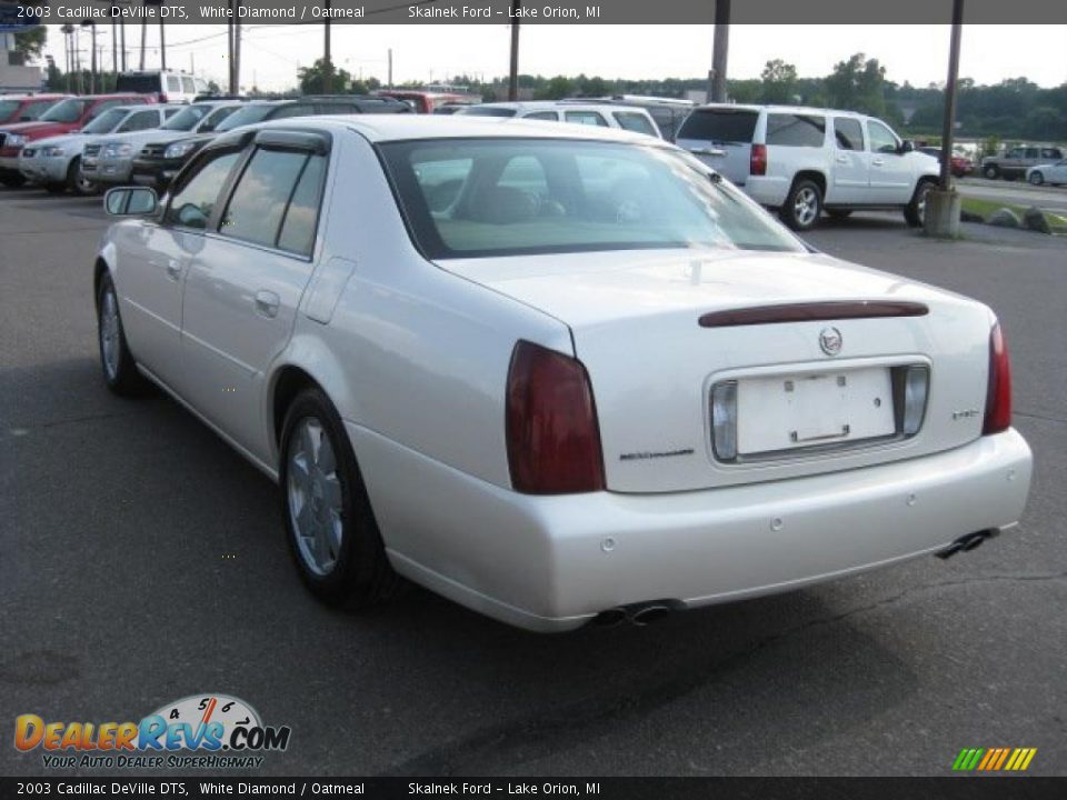 2003 Cadillac DeVille DTS White Diamond / Oatmeal Photo #5