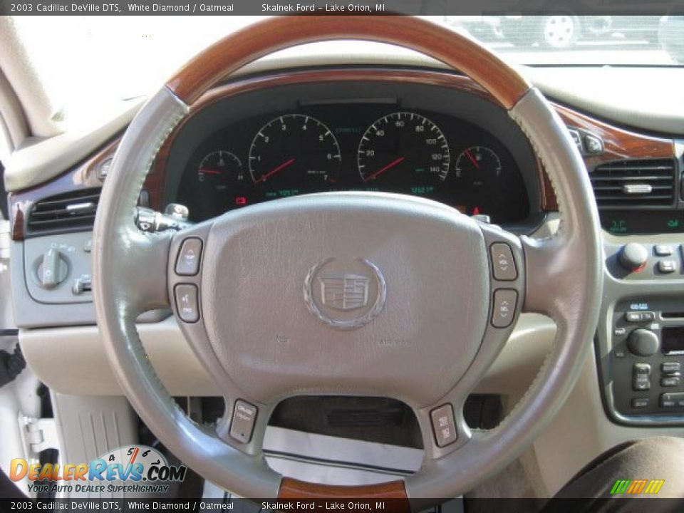 2003 Cadillac DeVille DTS White Diamond / Oatmeal Photo #26