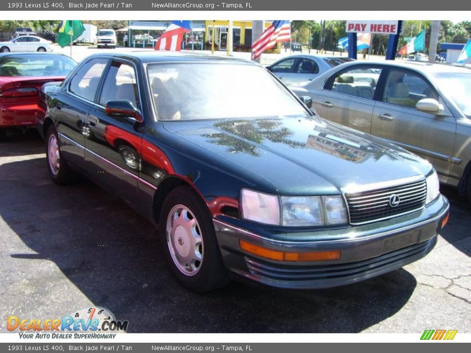 1993 Lexus LS 400 Black Jade Pearl / Tan Photo #3