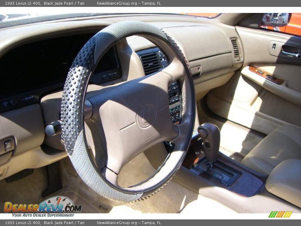 1993 Lexus LS 400 Black Jade Pearl / Tan Photo #8