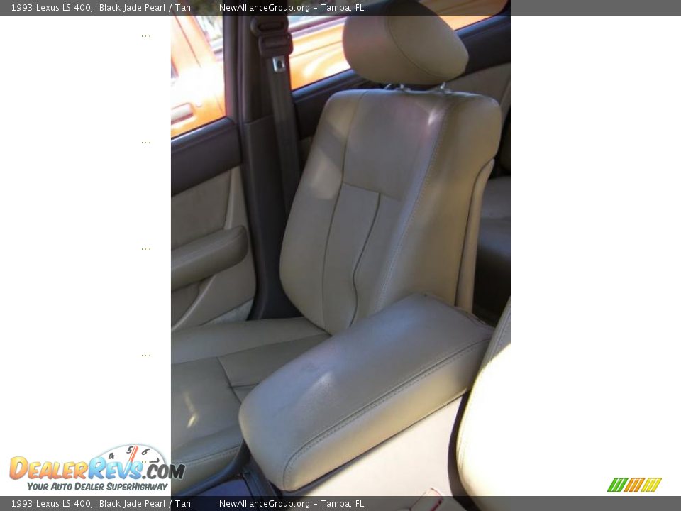1993 Lexus LS 400 Black Jade Pearl / Tan Photo #10