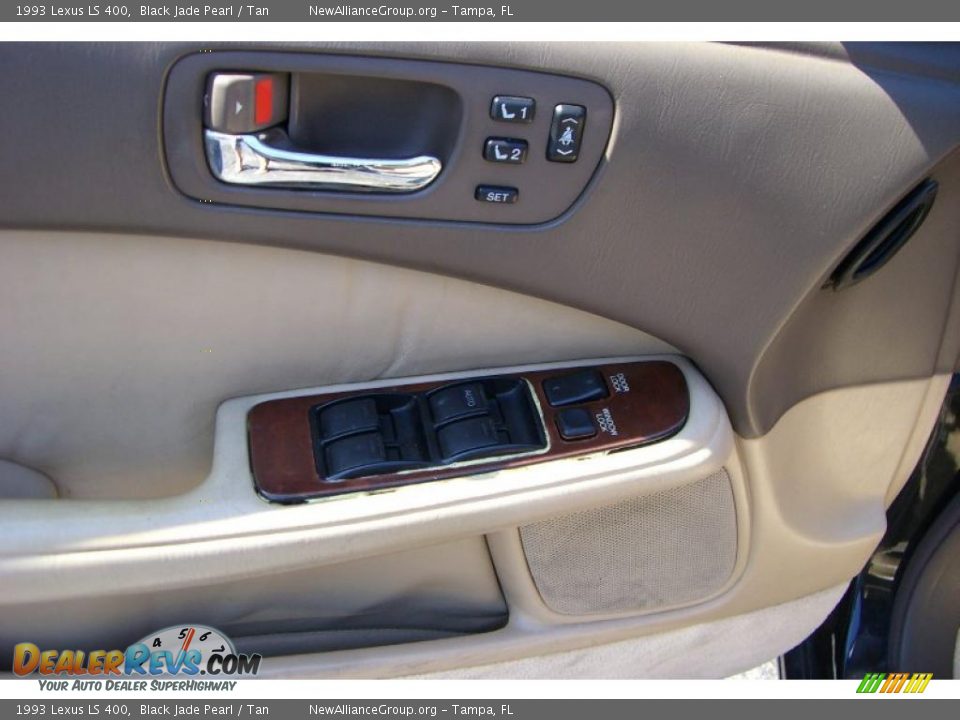 1993 Lexus LS 400 Black Jade Pearl / Tan Photo #12