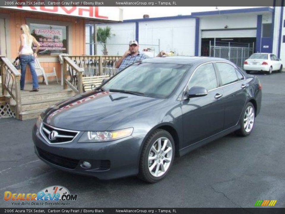 2006 Acura TSX Sedan Carbon Gray Pearl / Ebony Black Photo #1