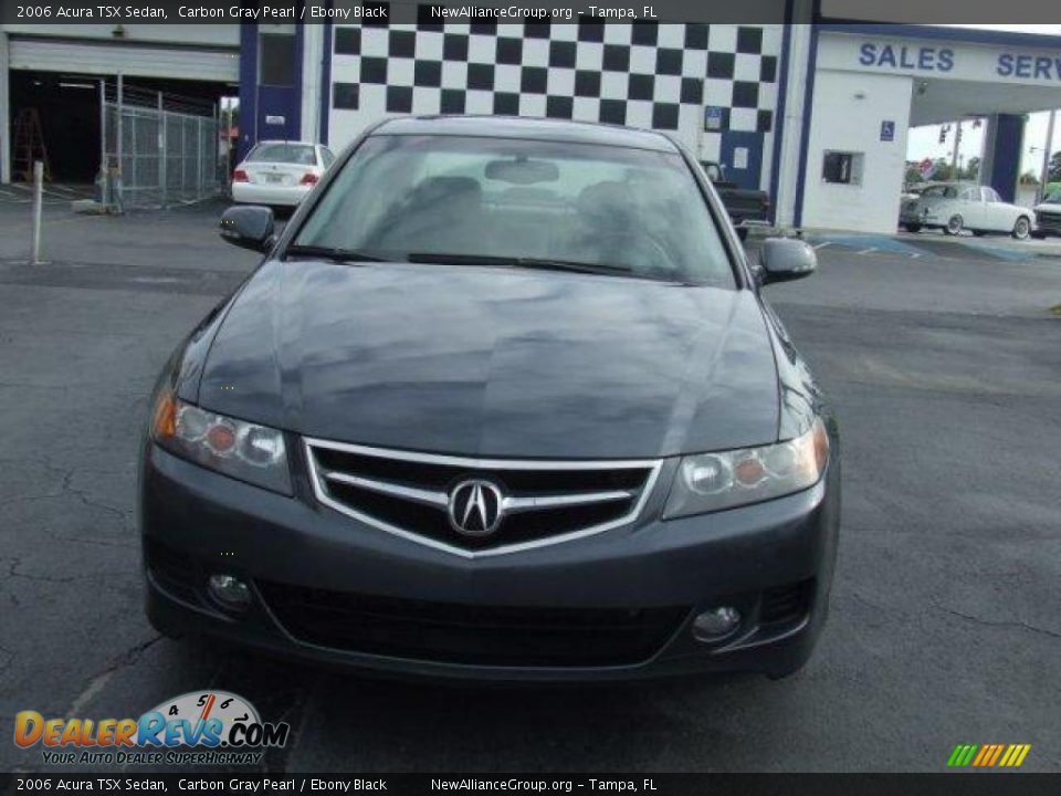 2006 Acura TSX Sedan Carbon Gray Pearl / Ebony Black Photo #3