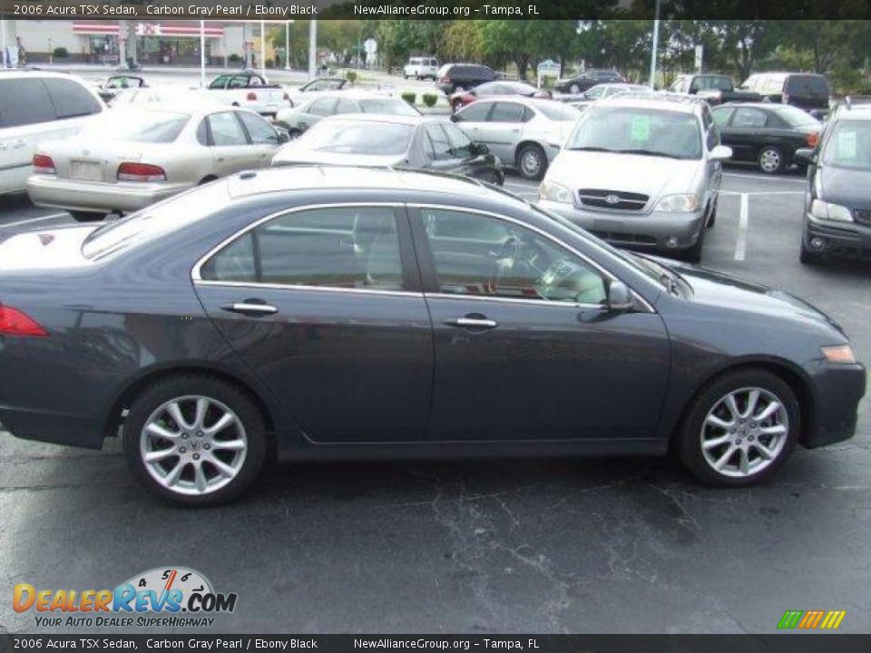 2006 Acura TSX Sedan Carbon Gray Pearl / Ebony Black Photo #4