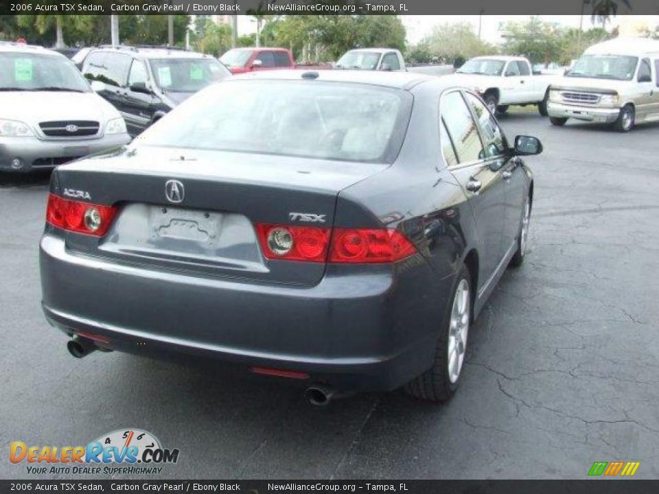 2006 Acura TSX Sedan Carbon Gray Pearl / Ebony Black Photo #5