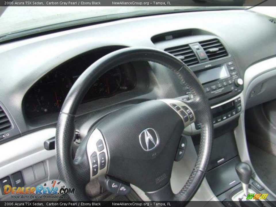 2006 Acura TSX Sedan Carbon Gray Pearl / Ebony Black Photo #7