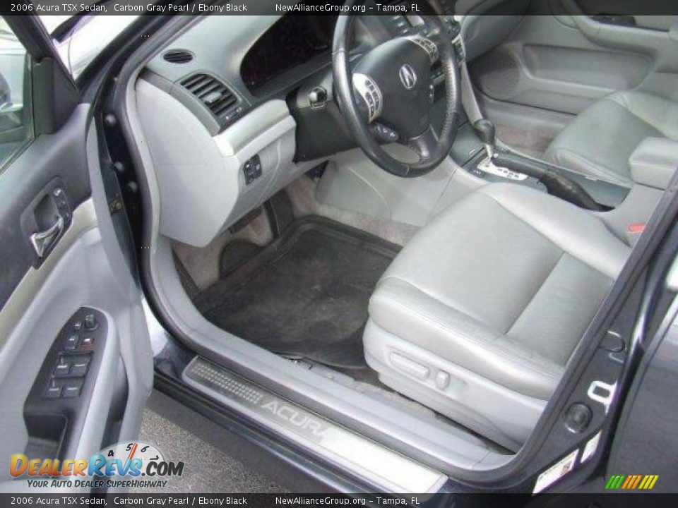 2006 Acura TSX Sedan Carbon Gray Pearl / Ebony Black Photo #9