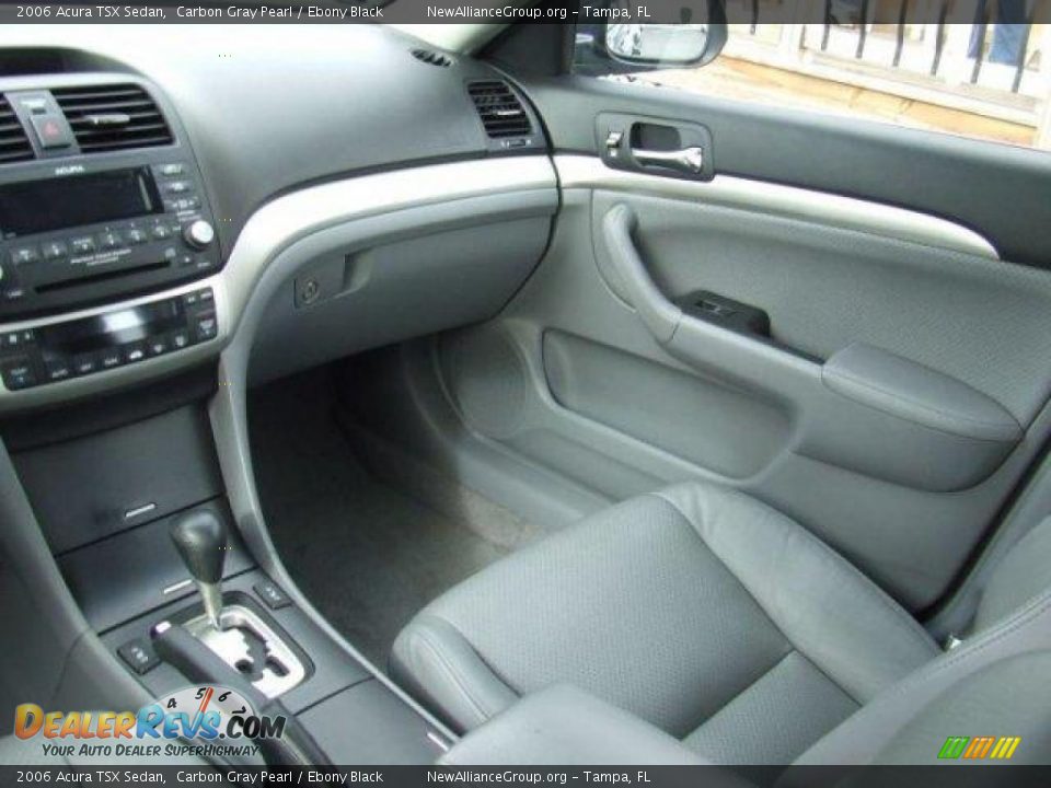 2006 Acura TSX Sedan Carbon Gray Pearl / Ebony Black Photo #10