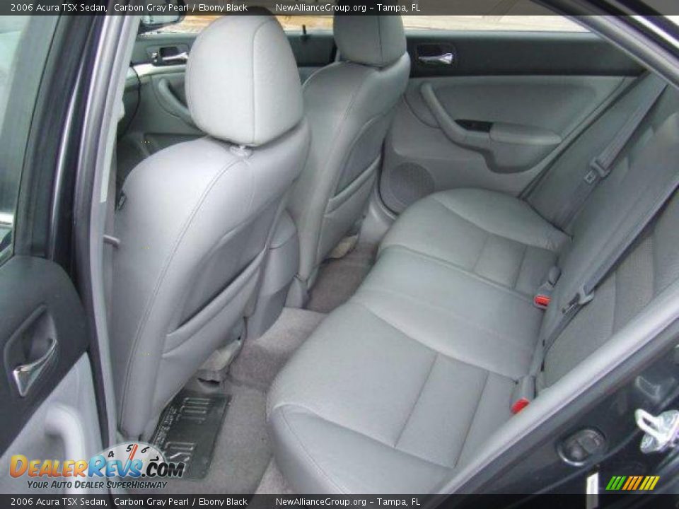 2006 Acura TSX Sedan Carbon Gray Pearl / Ebony Black Photo #14