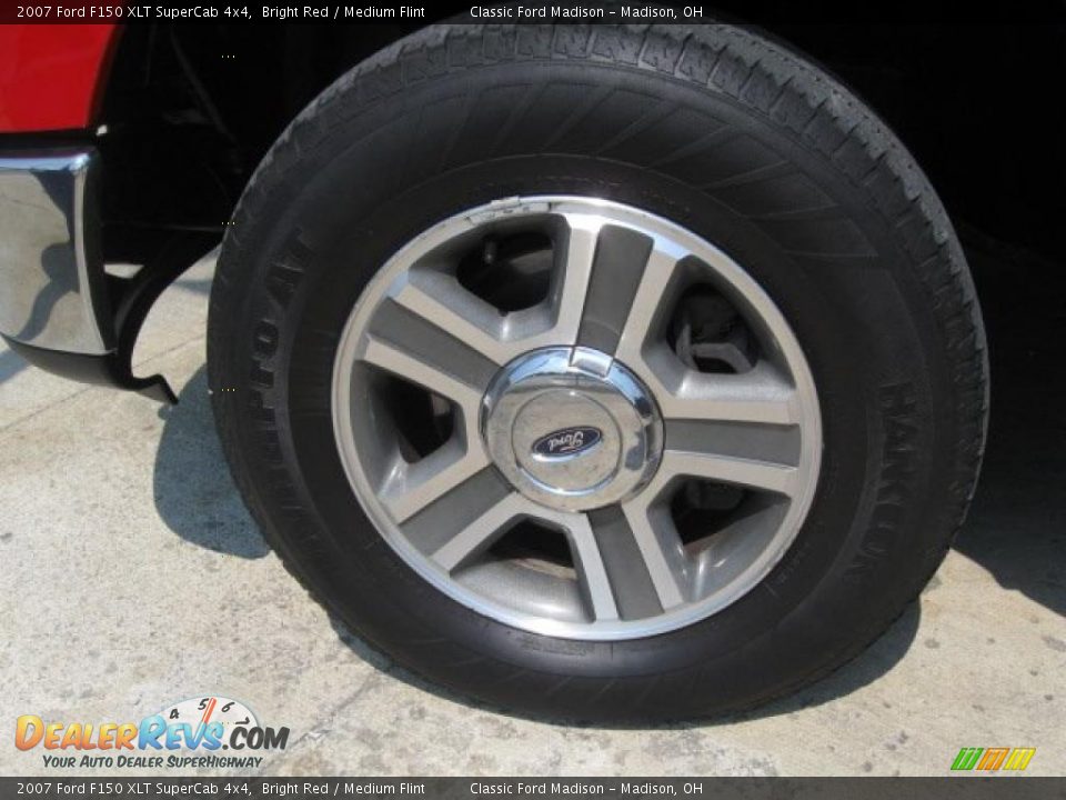 2007 Ford F150 XLT SuperCab 4x4 Bright Red / Medium Flint Photo #7
