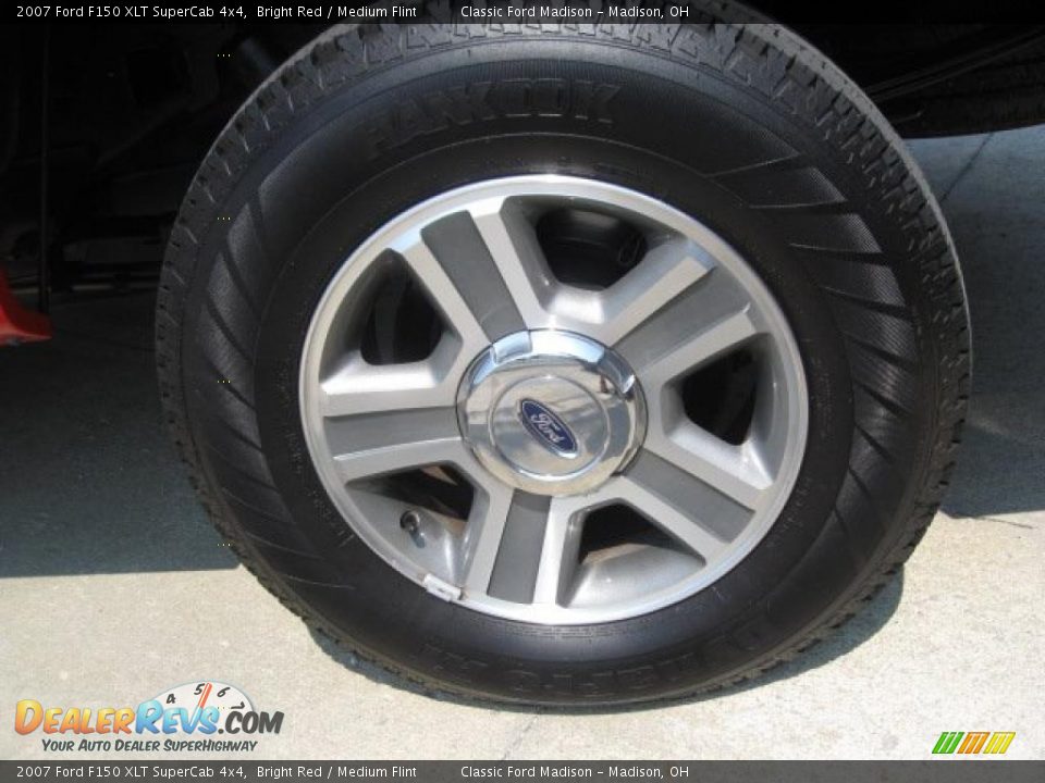 2007 Ford F150 XLT SuperCab 4x4 Bright Red / Medium Flint Photo #8