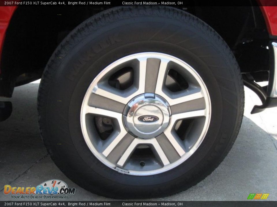 2007 Ford F150 XLT SuperCab 4x4 Bright Red / Medium Flint Photo #10