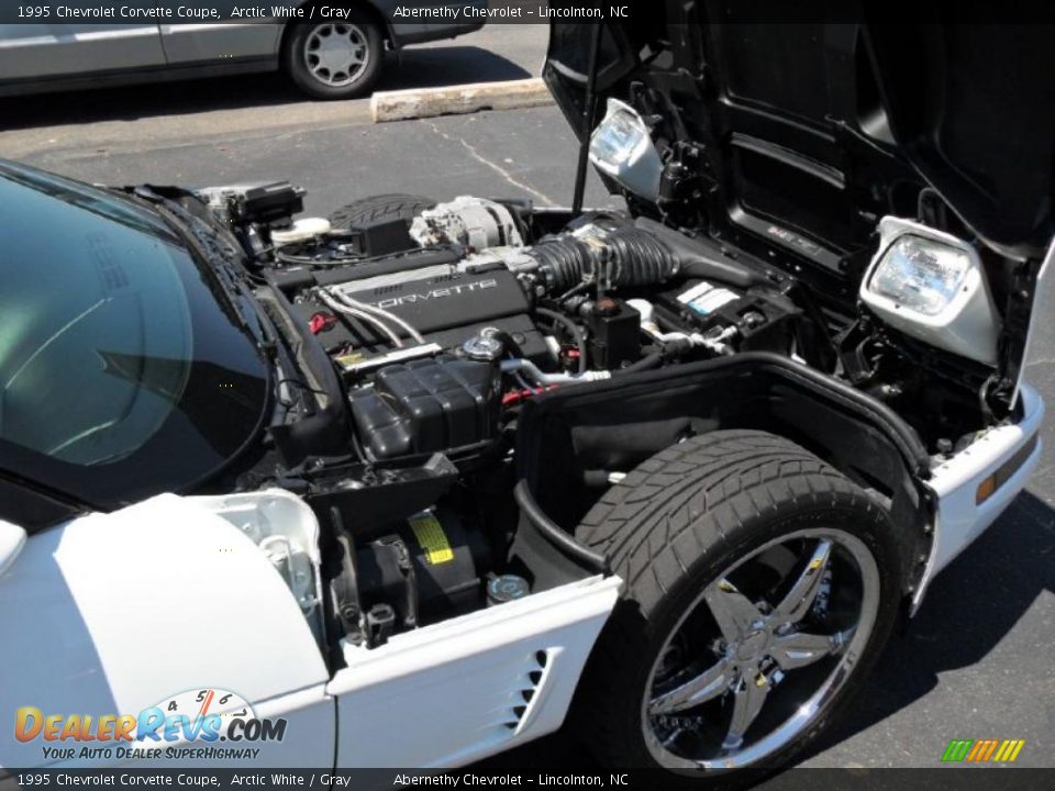 1995 Chevrolet Corvette Coupe Arctic White / Gray Photo #19
