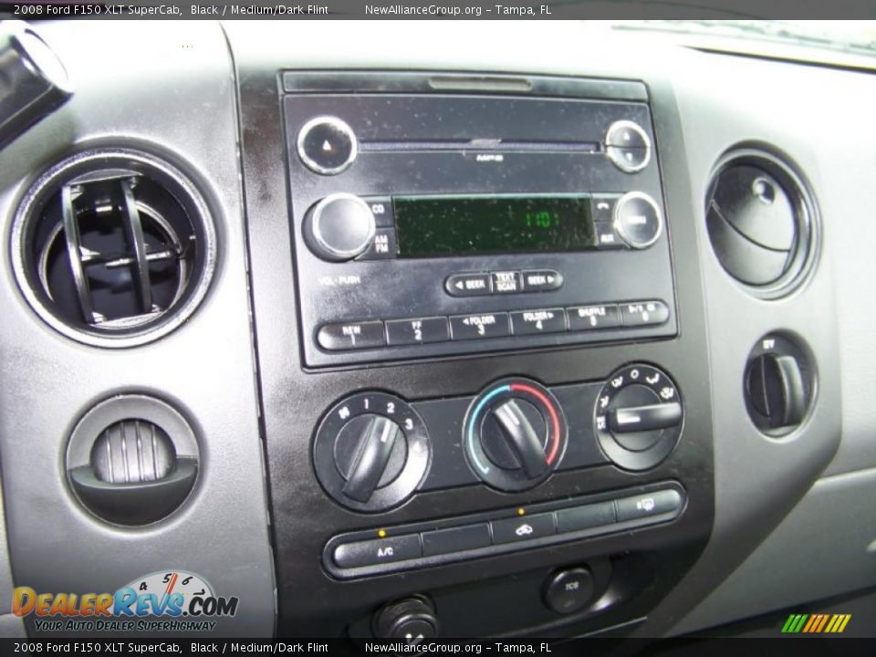 2008 Ford F150 XLT SuperCab Black / Medium/Dark Flint Photo #10