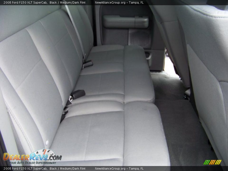 2008 Ford F150 XLT SuperCab Black / Medium/Dark Flint Photo #12