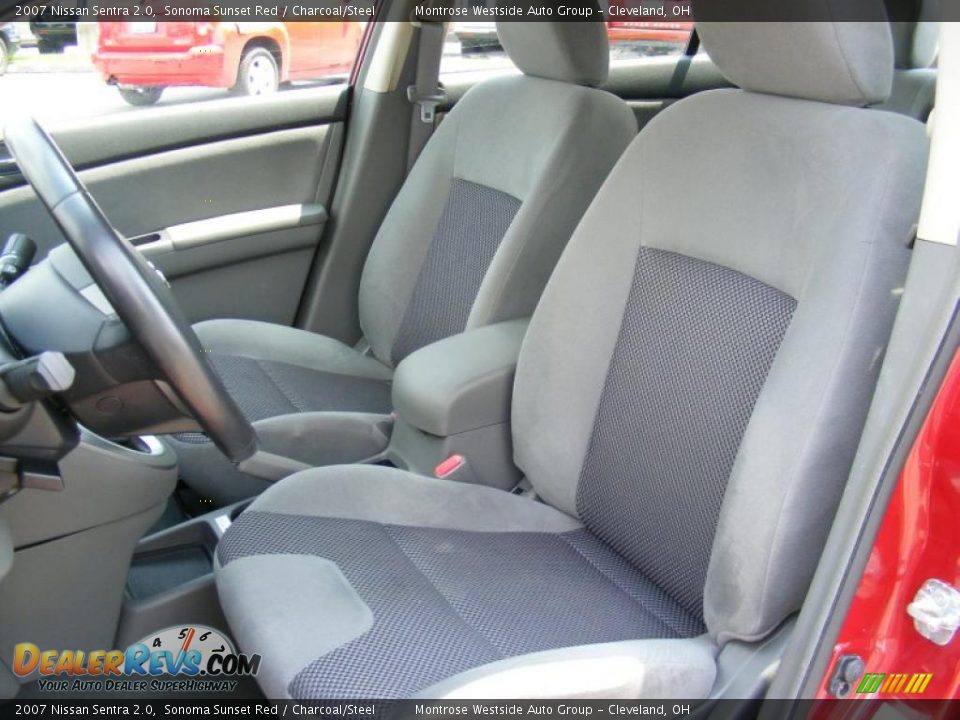 2007 Nissan Sentra 2.0 Sonoma Sunset Red / Charcoal/Steel Photo #9