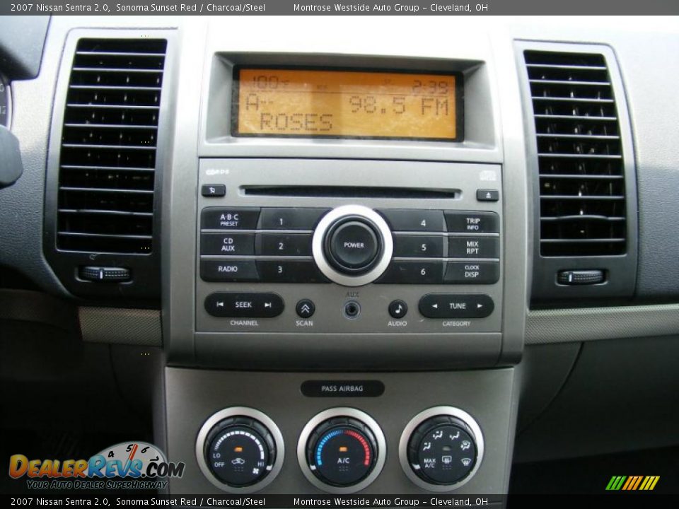 2007 Nissan Sentra 2.0 Sonoma Sunset Red / Charcoal/Steel Photo #19