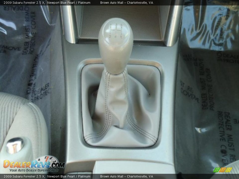 2009 Subaru Forester 2.5 X Newport Blue Pearl / Platinum Photo #8